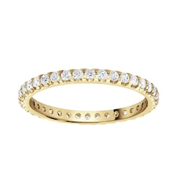 06507486 - 18ct Yellow Gold 0.50cttw Brilliant Cut Claw Set Diamond Full Eternity Ring