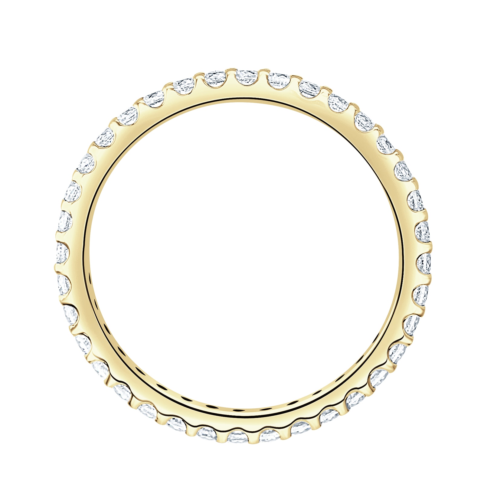 Goldsmiths 18ct Yellow Gold 0.50cttw Brilliant Cut Claw Set Diamond Full Eternity Ring Goldsmiths 18ct Yellow Gold 0.50cttw Brilliant Cut Claw Set Diamond Full Eternity Ring