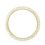 Goldsmiths 18ct Yellow Gold 0.50cttw Brilliant Cut Claw Set Diamond Full Eternity Ring