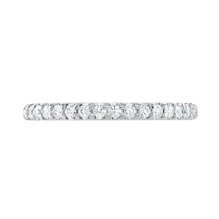 Goldsmiths 9ct White Gold 0.50cttw Brilliant Cut Claw Set Diamond Full Eternity Ring