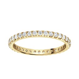 06507488 - 9ct Yellow Gold 0.50cttw Brilliant Cut Claw Set Diamond Full Eternity Ring