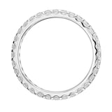 Goldsmiths 18ct White Gold 0.75cttw Brilliant Cut Claw Set Diamond Full Eternity Ring