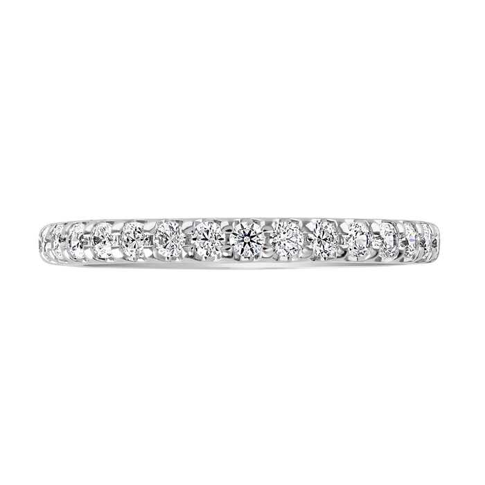 Goldsmiths 9ct White Gold 0.75cttw Brilliant Cut Claw Set Diamond Full Eternity Ring