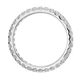 Goldsmiths 9ct White Gold 0.75cttw Brilliant Cut Claw Set Diamond Full Eternity Ring