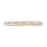 Goldsmiths 9ct Yellow Gold 0.75cttw Brilliant Cut Claw Set Diamond Full Eternity Ring