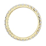 Goldsmiths 9ct Yellow Gold 0.75cttw Brilliant Cut Claw Set Diamond Full Eternity Ring