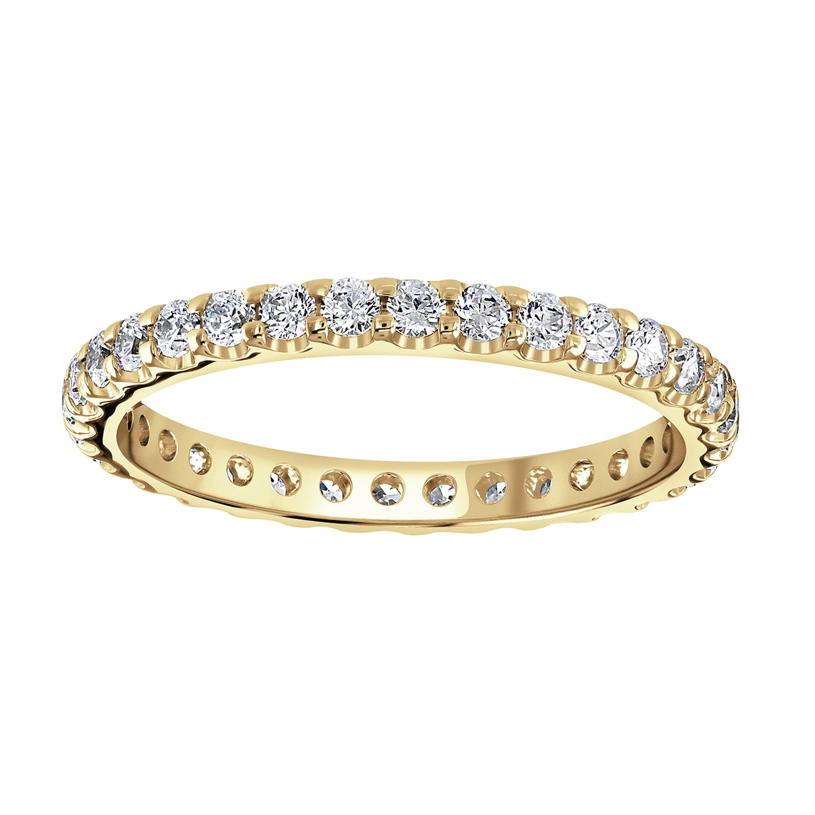 Goldsmiths 18ct Yellow Gold 0.75cttw Brilliant Cut Claw Set Diamond Full Eternity Ring Goldsmiths 18ct Yellow Gold 0.75cttw Brilliant Cut Claw Set Diamond Full Eternity Ring