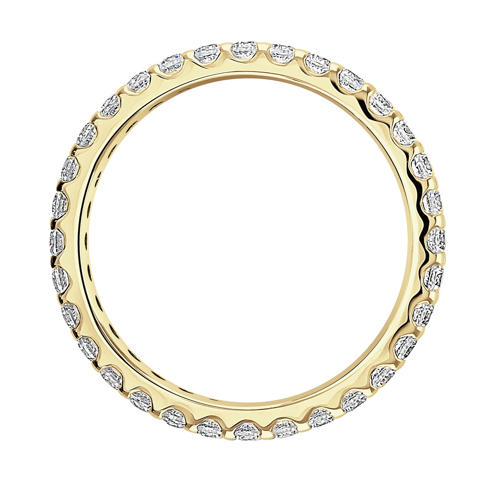 Goldsmiths 18ct Yellow Gold 0.75cttw Brilliant Cut Claw Set Diamond Full Eternity Ring Goldsmiths 18ct Yellow Gold 0.75cttw Brilliant Cut Claw Set Diamond Full Eternity Ring