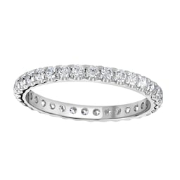 06507502 - 9ct White Gold 0.75cttw Brilliant Cut Claw Set Diamond Full Eternity Ring