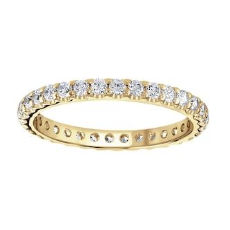 Goldsmiths 9ct Yellow Gold 0.75cttw Brilliant Cut Claw Set Diamond Full Eternity Ring Goldsmiths 9ct Yellow Gold 0.75cttw Brilliant Cut Claw Set Diamond Full Eternity Ring
