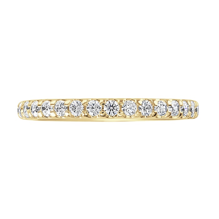 Goldsmiths 9ct Yellow Gold 0.75cttw Brilliant Cut Claw Set Diamond Full Eternity Ring