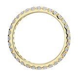 Goldsmiths 9ct Yellow Gold 0.75cttw Brilliant Cut Claw Set Diamond Full Eternity Ring