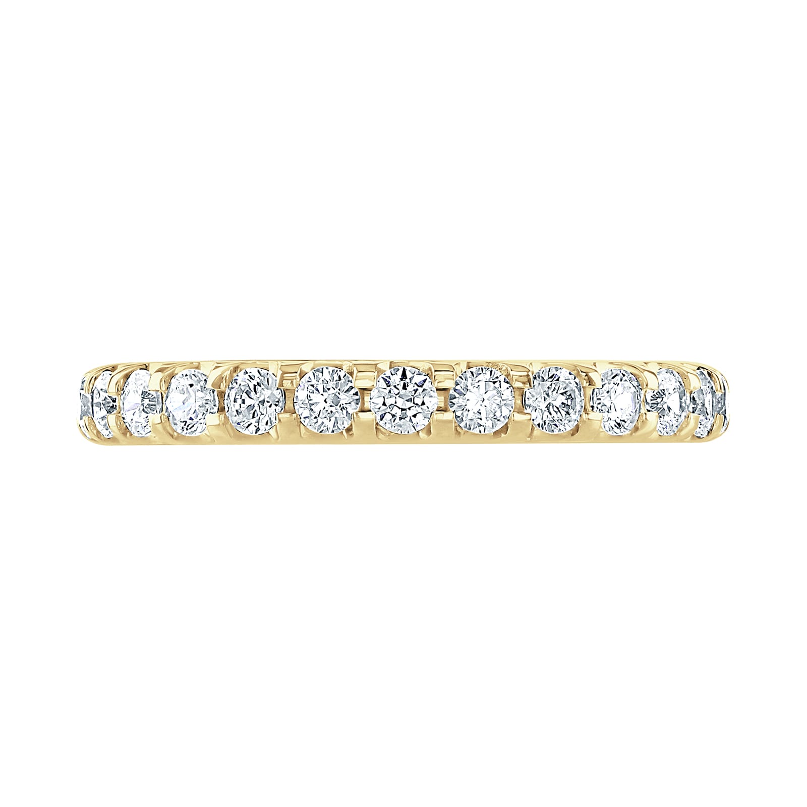 Goldsmiths 18ct Yellow Gold 1.00cttw Brilliant Cut Claw Set Diamond Full Eternity Ring