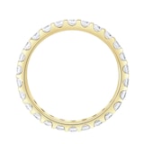 Goldsmiths 18ct Yellow Gold 1.00cttw Brilliant Cut Claw Set Diamond Full Eternity Ring