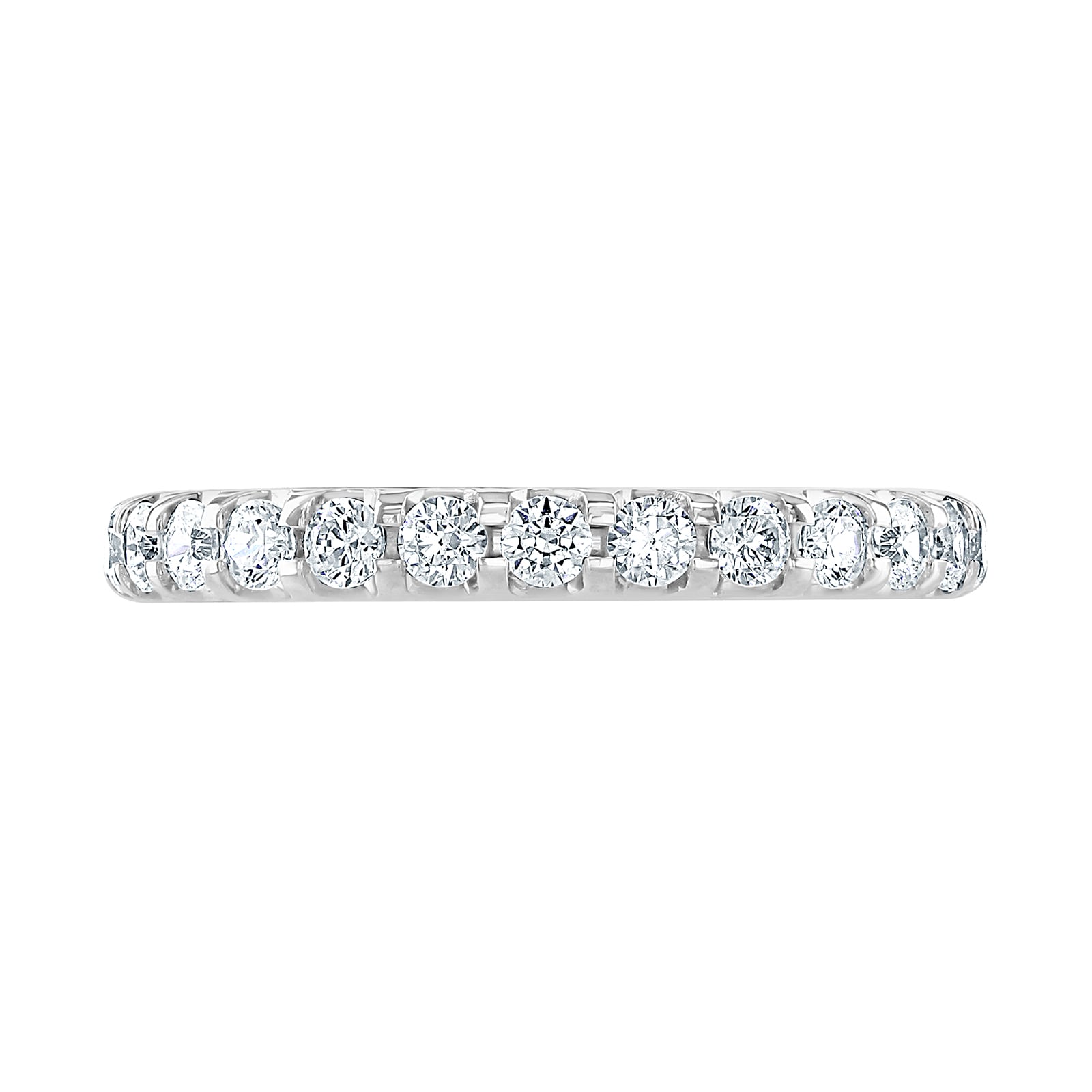 Goldsmiths Platinum 1.00cttw Brilliant Cut Claw Set Diamond Full Eternity Ring