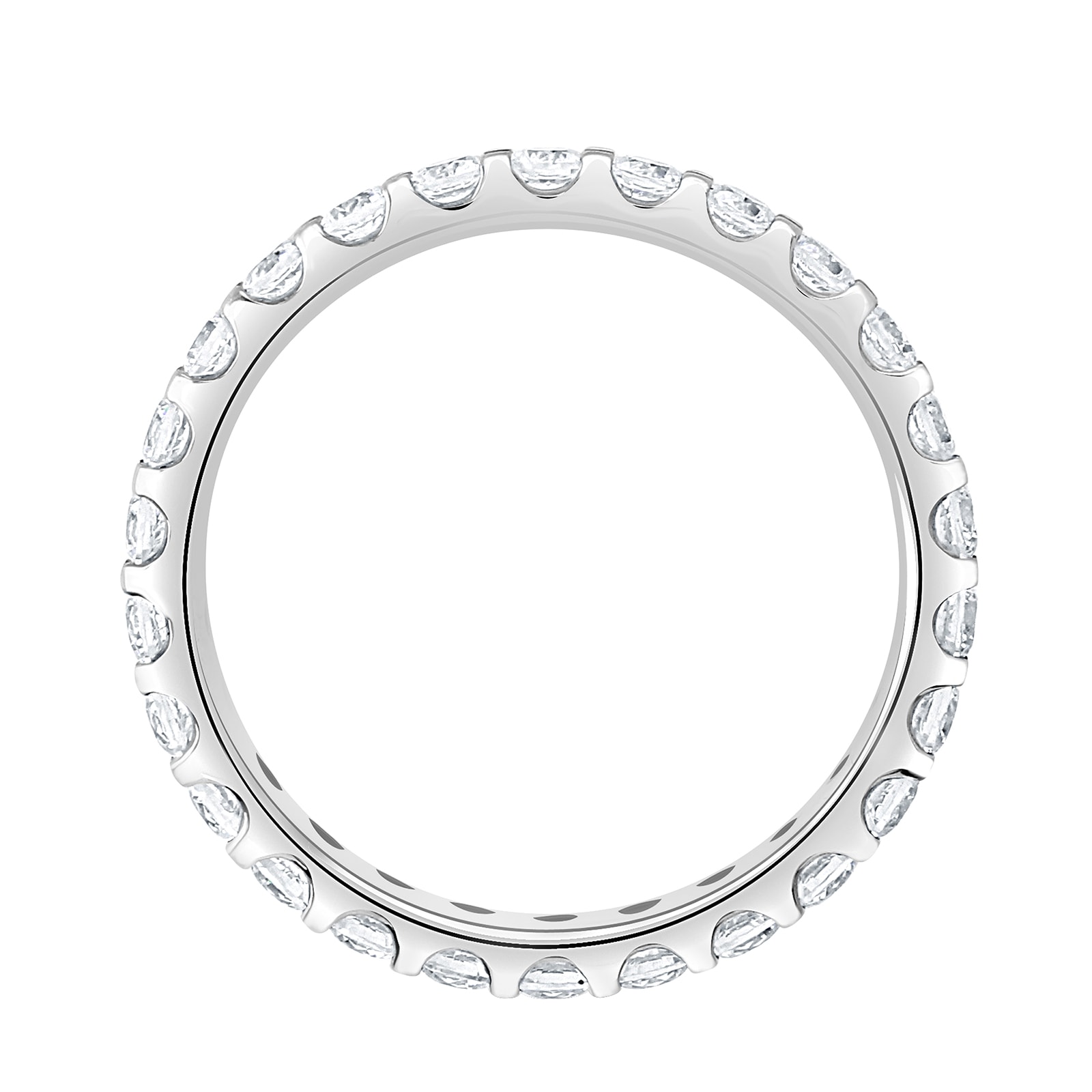Goldsmiths Platinum 1.00cttw Brilliant Cut Claw Set Diamond Full Eternity Ring Goldsmiths Platinum 1.00cttw Brilliant Cut Claw Set Diamond Full Eternity Ring