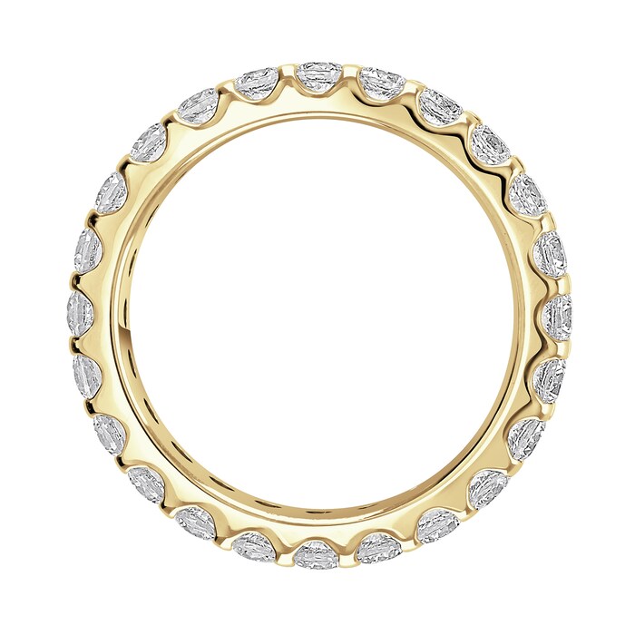 Goldsmiths 18ct Yellow Gold 1.50cttw Brilliant Cut Claw Set Diamond Full Eternity Ring