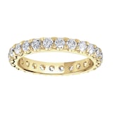 Goldsmiths 9ct Yellow Gold 1.50cttw Brilliant Cut Claw Set Diamond Full Eternity Ring