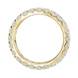 Goldsmiths 9ct Yellow Gold 1.50cttw Brilliant Cut Claw Set Diamond Full Eternity Ring