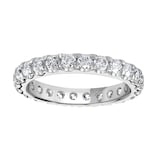 Goldsmiths Platinum 1.50cttw Brilliant Cut Claw Set Diamond Full Eternity Ring