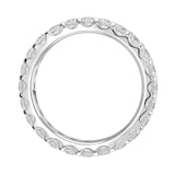 Goldsmiths 18ct White Gold 1.50cttw Brilliant Cut Claw Set Diamond Full Eternity Ring