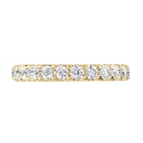 Goldsmiths 18ct Yellow Gold 1.50cttw Brilliant Cut Claw Set Diamond Full Eternity Ring