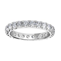 06507533 - 9ct White Gold 1.50cttw Brilliant Cut Claw Set Diamond Full Eternity Ring