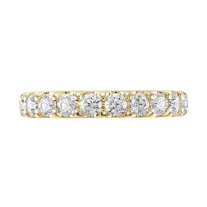 Goldsmiths 9ct Yellow Gold 2.00cttw Brilliant Cut Claw Set Diamond Full Eternity Ring