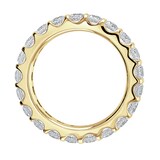 Goldsmiths 9ct Yellow Gold 2.00cttw Brilliant Cut Claw Set Diamond Full Eternity Ring