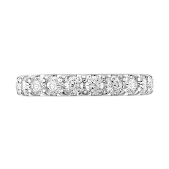 Goldsmiths 18ct White Gold 2.00cttw Brilliant Cut Claw Set Diamond Full Eternity Ring Goldsmiths 18ct White Gold 2.00cttw Brilliant Cut Claw Set Diamond Full Eternity Ring