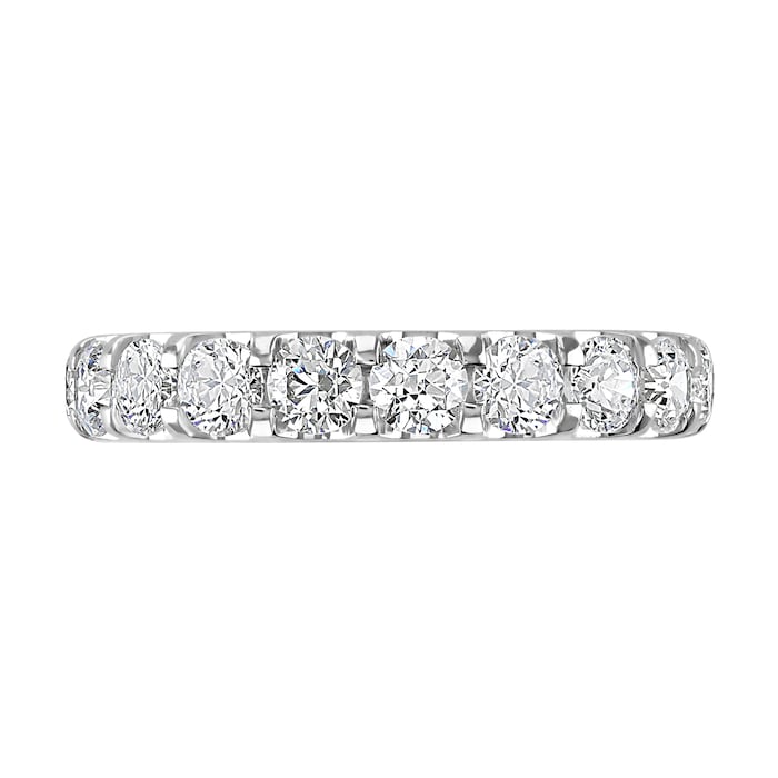 Goldsmiths 18ct White Gold 2.80cttw Brilliant Cut Claw Set Diamond Full Eternity Ring