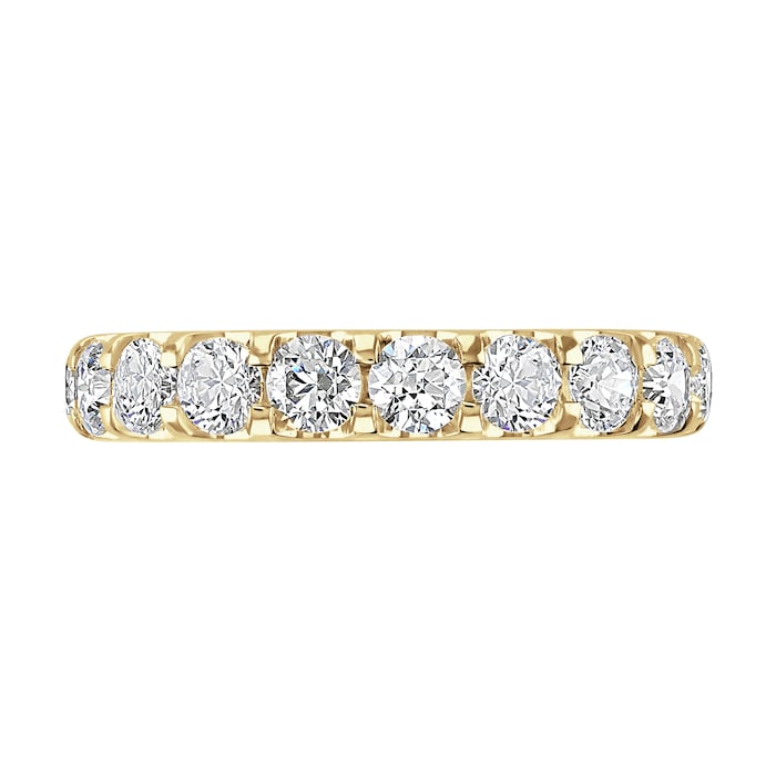 Goldsmiths 18ct Yellow Gold 2.80cttw Brilliant Cut Claw Set Diamond Full Eternity Ring