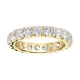 Goldsmiths 9ct Yellow Gold 2.80cttw Brilliant Cut Claw Set Diamond Full Eternity Ring