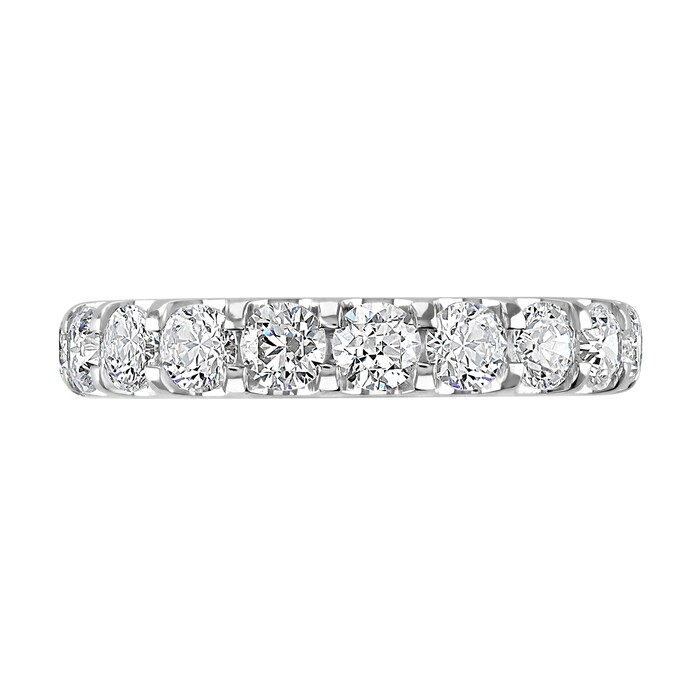 Goldsmiths 18ct White Gold 2.80cttw Brilliant Cut Claw Set Diamond Full Eternity Ring