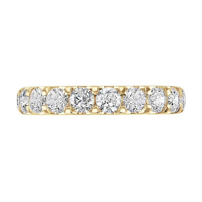 Goldsmiths 18ct Yellow Gold 2.80cttw Brilliant Cut Claw Set Diamond Full Eternity Ring