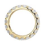 Goldsmiths 18ct Yellow Gold 2.80cttw Brilliant Cut Claw Set Diamond Full Eternity Ring