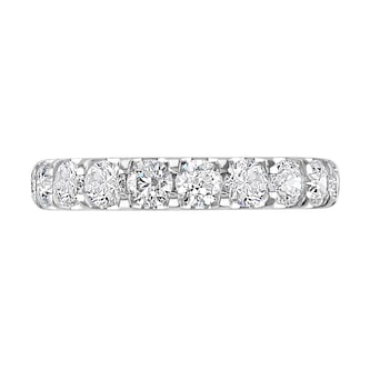 Goldsmiths 9ct White Gold 2.80cttw Brilliant Cut Claw Set Diamond Full Eternity Ring Goldsmiths 9ct White Gold 2.80cttw Brilliant Cut Claw Set Diamond Full Eternity Ring