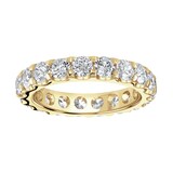 Goldsmiths 9ct Yellow Gold 2.80cttw Brilliant Cut Claw Set Diamond Full Eternity Ring