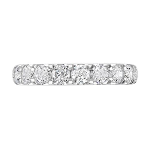 Goldsmiths Platinum 2.80cttw Brilliant Cut Claw Set Diamond Full Eternity Ring