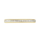 Goldsmiths 9ct Yellow Gold 0.25cttw Brilliant Cut Channel Set Diamond Full Eternity Ring