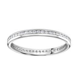 06507579 - 18ct White Gold 0.25cttw Brilliant Cut Channel Set Diamond Full Eternity Ring