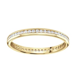 06507580 - 18ct Yellow Gold 0.25cttw Brilliant Cut Channel Set Diamond Full Eternity Ring
