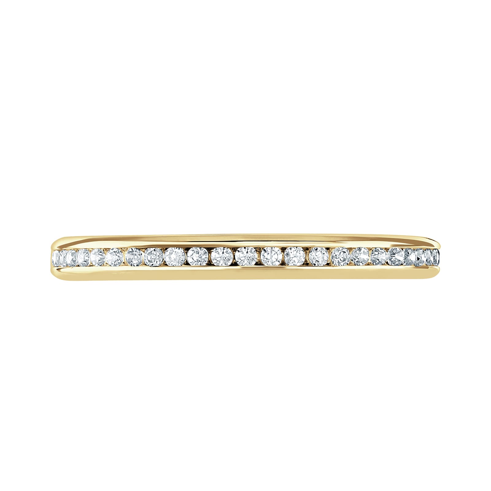 Goldsmiths 18ct Yellow Gold 0.25cttw Brilliant Cut Channel Set Diamond Full Eternity Ring Goldsmiths 18ct Yellow Gold 0.25cttw Brilliant Cut Channel Set Diamond Full Eternity Ring