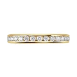 Goldsmiths 18ct Yellow Gold 0.50cttw Brilliant Cut Channel Set Diamond Full Eternity Ring