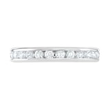 Goldsmiths Platinum 1.00cttw Brilliant Cut Channel Set Diamond Full Eternity Ring