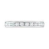 Goldsmiths 18ct White Gold 1.00cttw Brilliant Cut Channel Set Diamond Full Eternity Ring