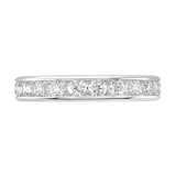 Goldsmiths Platinum 1.50cttw Brilliant Cut Channel Set Diamond Full Eternity Ring