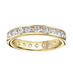 06507636 - 18ct Yellow Gold 1.50cttw Brilliant Cut Channel Set Diamond Full Eternity Ring