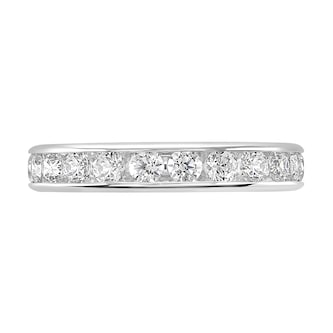 Goldsmiths Platinum 1.50cttw Brilliant Cut Channel Set Diamond Full Eternity Ring Goldsmiths Platinum 1.50cttw Brilliant Cut Channel Set Diamond Full Eternity Ring