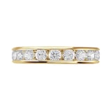 Goldsmiths 18ct Yellow Gold 2.00cttw Brilliant Cut Channel Set Diamond Full Eternity Ring